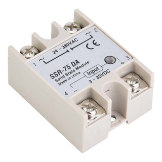 Relé De Estado Sólido Dc Ac Ssr-75da 75a 3-32vdcto 24-380vac Relé De Estado Sólido Dc Ac Ssr-75da 75a 3-32vdcto 24-380vac