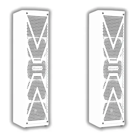 2 Caixas De Som Acústica Ativa Oneal Opb-404x Cor Branco 127/220v