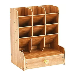 Organizador De Madera Ligero Para Lapices, Plumones, Colores Organizador De Madera Ligero Para Lapices, Plumones, Colores