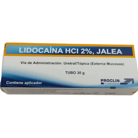 Lidocaína Jalea (gel) 2% 30g Anestésico Tubo 1 Unidad
