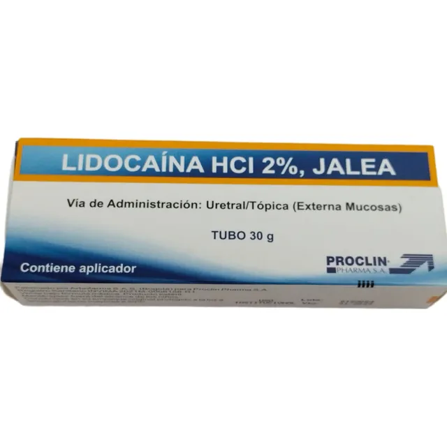 Lidocaína Jalea (gel) 2% 30g Anestésico Tubo 1 Unidad