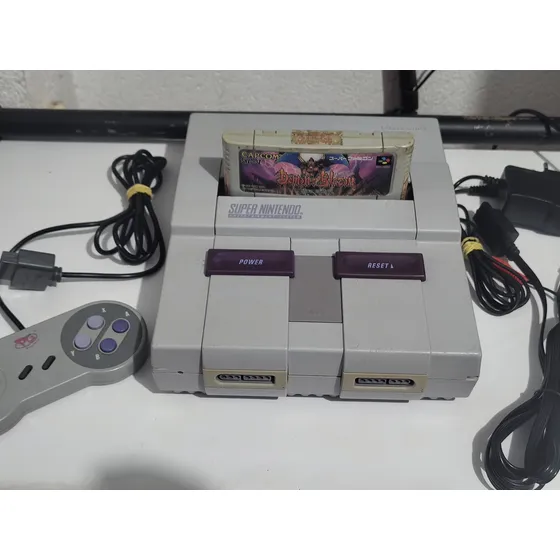 Console 16 Bits Super Nintendo Snes Original + Jogo Paralelo Aleatório (brinde)