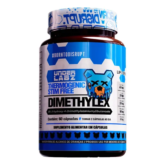 Dimethylex Stim Free Under Labz: Suplemento Energético Sem Cafeína em Cápsulas