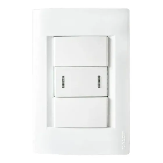 Llave De Luz Armada Kalop Civil 1 Punto Combinado Blanco