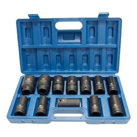 Jogo De Soquete Longo Impacto 3/4 12 Pcs Bremen 9465