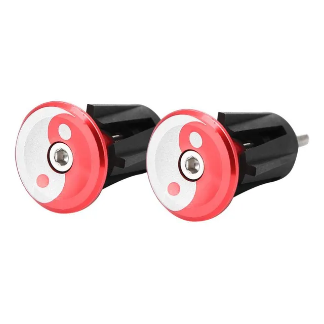Dilwe Tapon Extremo Para Manillar Bicicleta Barra Mango Rojo