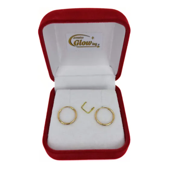 Aros Argollas Cubanitos Chicos 12mm De Oro 18k Nena Mujer
