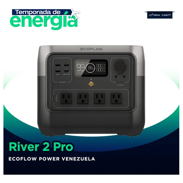 Ecoflow River 2 Pro - Potencia: 800 W / Autonomía: 768wh