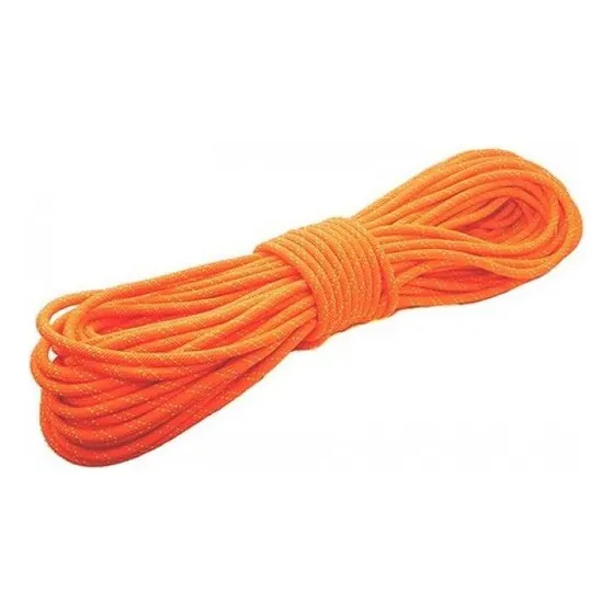 10mts Corda Semi Estática 8mm Cordelete Prussik Valdotain Cor Laranja
