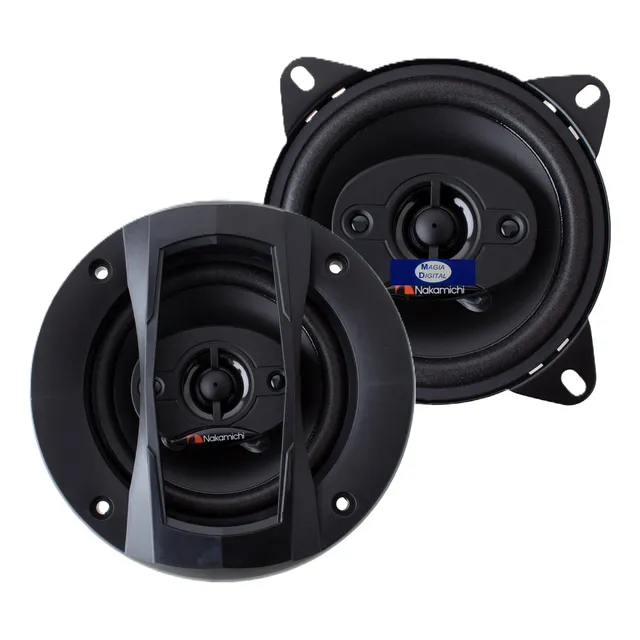 Parlante tipo full range Nakamichi NSE4LAT para auto/camioneta color negro x 4 " x 2 unidades