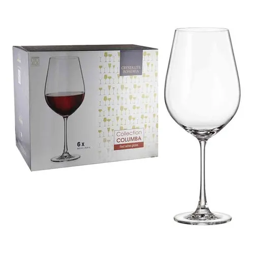 Copos de vinho X 6 Bohemia Glass 850 ml de cor transparente
