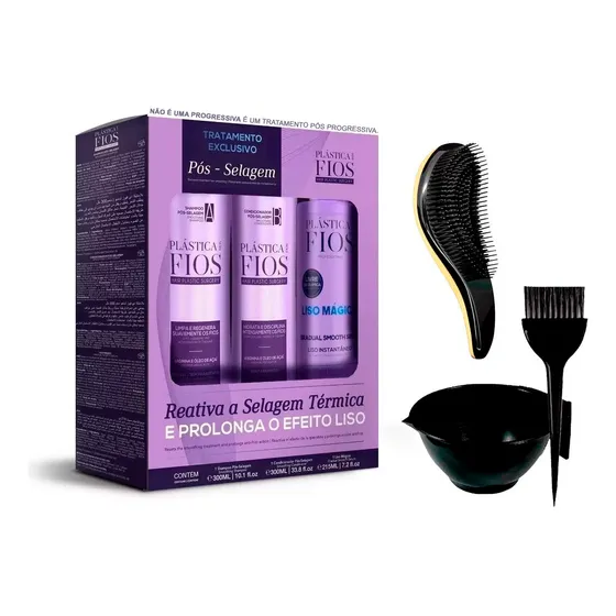 Kit Pós Selagem Capilar Cadiveu Original +cumbuca/escova