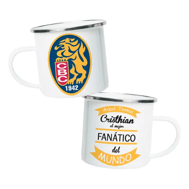 Taza De Peltre Diseño De Beisbol