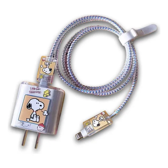 Protector Diseño Para Cargador De iPhone 20 W Peace&love