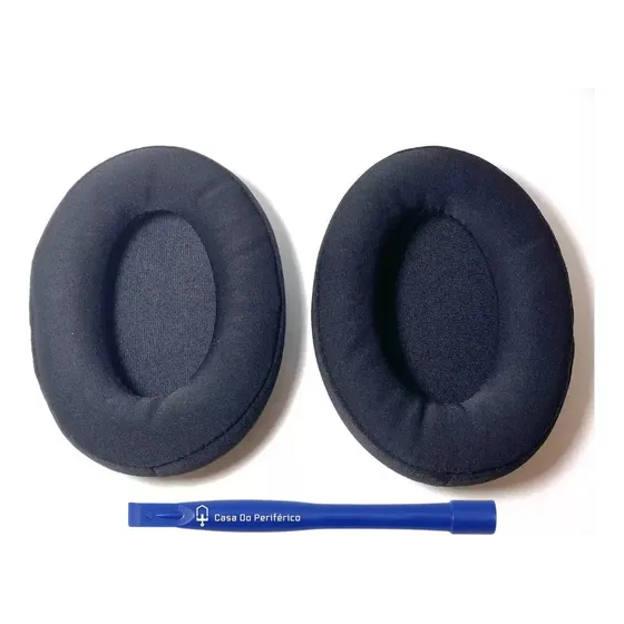 Espumas Earpad Almofadas Par Compatível Com Hyperx Cloud Stinger Cor Preto Tecido