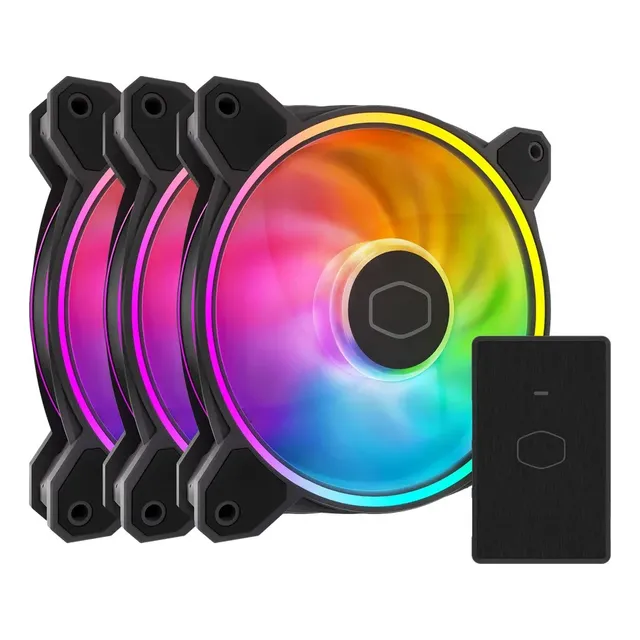 Kit Cooler Master Masterfan Mf120 Halo2 3 En 1 Argb Control Led Rgb