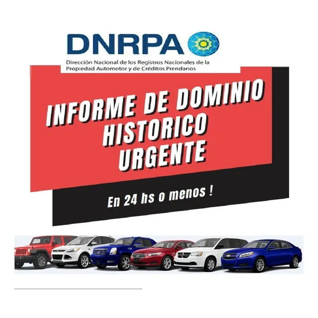 Informe Histórico De Dominio Auto Moto Gestoria Habilitada