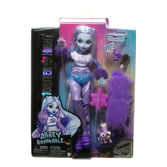 Boneca Monster High, Abbey Bominable Yeti Com Pet Mammoth