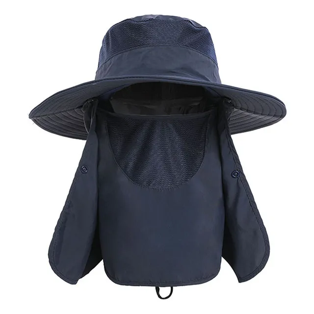 Gorra Para El Sol Con Protección Uv, Ala Ancha, Nailon, Tran