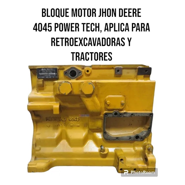 Bloque Motor Jhon Deere 4045 Retroexcavadoras Y Tractores 