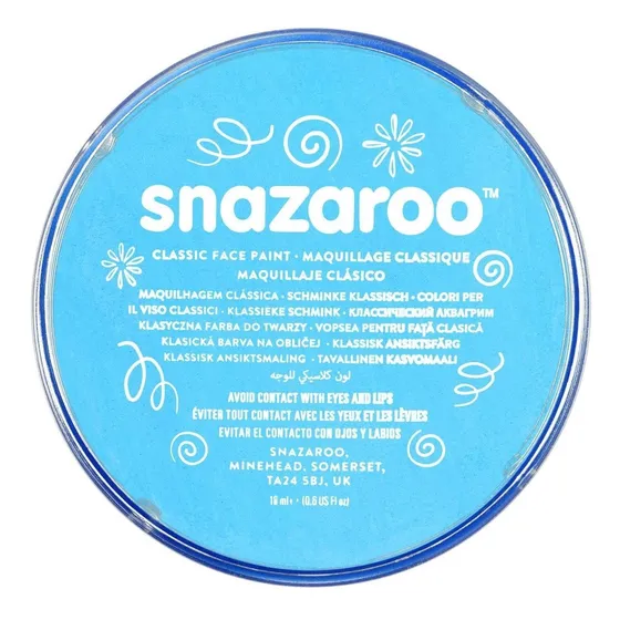 Maquillaje Snazaroo Turquesa Clasico 18ml Pinta Caritas