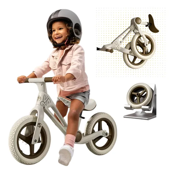 Bicicleta De Balance Plegables Para Equilibrio De Niños Marrón 29 Cm