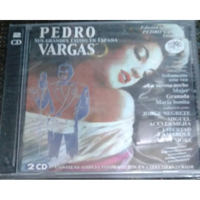 Pedro Vargas Sus Grandes Exitos.  Cd Original Nuevo Qqb. Mz