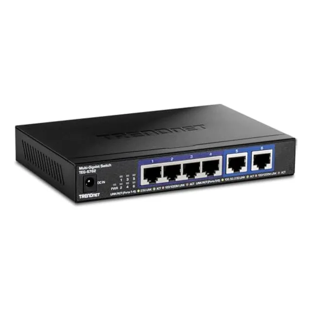 Trendnet Interruptor 10g De 6 Puertos, 4 Puertos