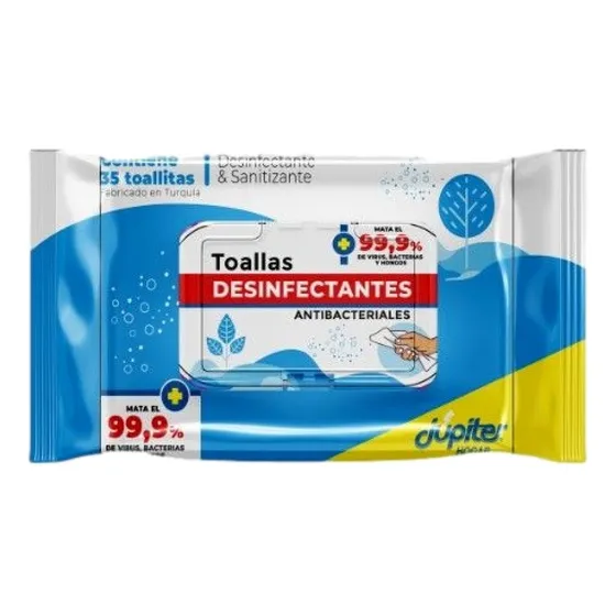 Toallitas Desinfectantes Sin Alcohol 60 Unidades