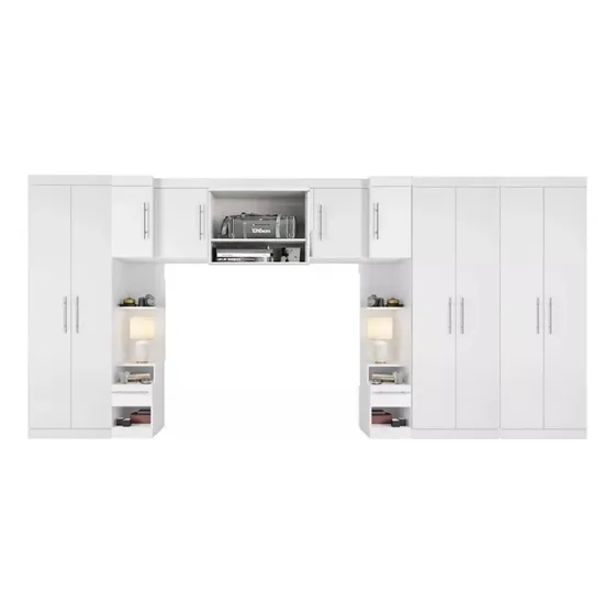 Quarto De Casal Guarda-roupa Modulado Para Cama Box