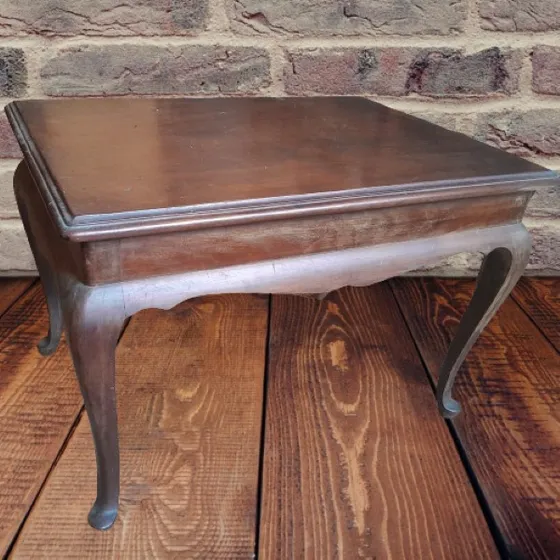Mesa Auxiliar Rectangular Colonial- Mueble- Vintage 