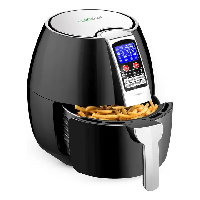 Horno Freidora De Aire Caliente Con Pantalla Digital, Gran