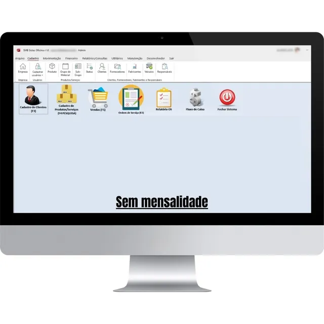 Sistema Oficina Mecânica Com Ordem De Serviço, Vendas, Estoq