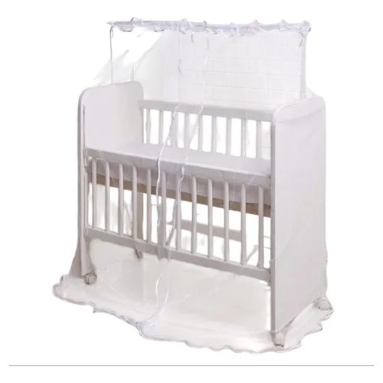 Mosqueteiro Para Mini Berço Branco 6-12 Meses