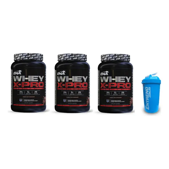 Ena Whey X Pro 3kg + Shaker - Proteina Y Creatina Ganar Masa