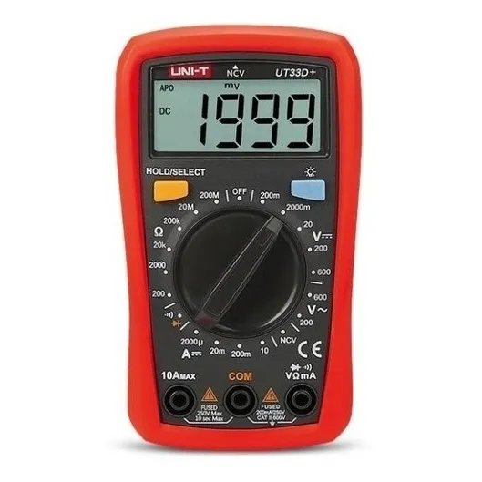 Multímetro Digital Unit Ut33d+ Diodos Buzzer Ncv