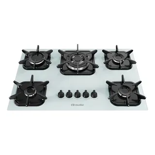 Cooktop Anafe 5 Bocas Mueller Branco Com Queimador Tripla Chama Cooktop Anafe 5 Bocas Mueller Branco Com Queimador Tripla Chama