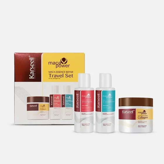 Karseell Kit Travel: Mascarilla, Shampoo Y Acondicionador