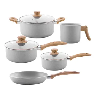 Jogo De Panela Frigideira Brinox Ceramic Life Cinza Kit 5 Un Jogo De Panela Frigideira Brinox Ceramic Life Cinza Kit 5 Un