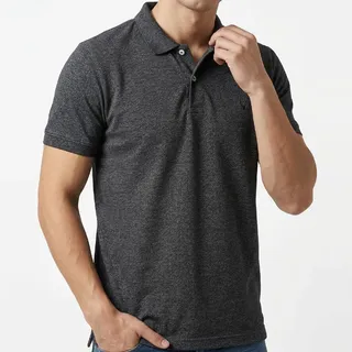 Polo Wear Polo Piquet Masculina Leve Confortável Polo Wear Preto Preto MPor Polo