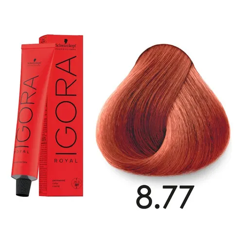 Tintura Igora Royal Tono 8.77 - Schwarzkopf 60g Tono 8.77