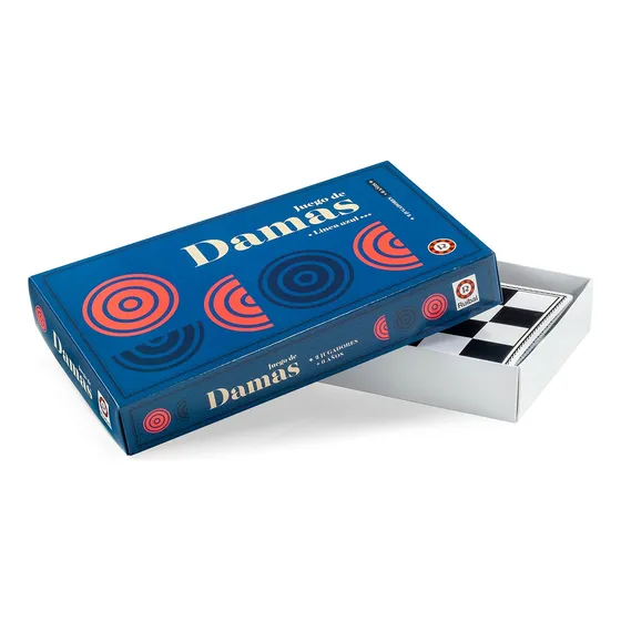 Damas Juego De Mesa Clásico Familiar Tablero Fichas Ruibal 