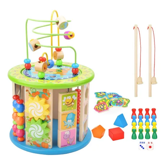 Juego Didáctico Cilindro Laberinto Y Actividades Montessori 