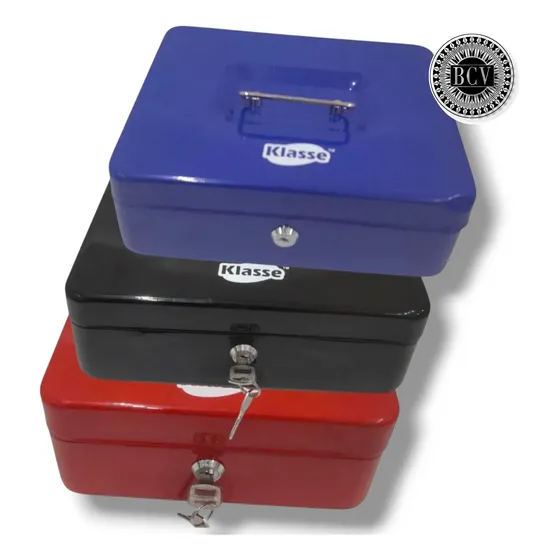 Caja Chica De Seguridad Metálica 10 Pulgadas Con Llave 25 Cm