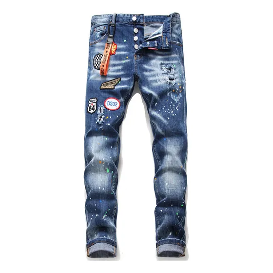 Vaqueros Dsquared Estilo Urbano Hip-hop De Moda Para Hom [u]