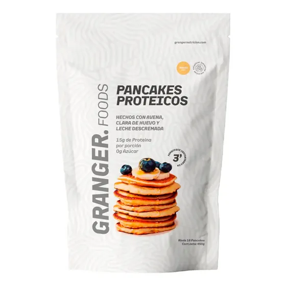 Pancakes Proteicos 400g Granger Avena 15g Proteina - Sabor Vainilla | Cuotas sin interés