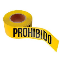 Cinta Prohibido, 3 Pulgadas X 100 Mts. Marca Exxel. 