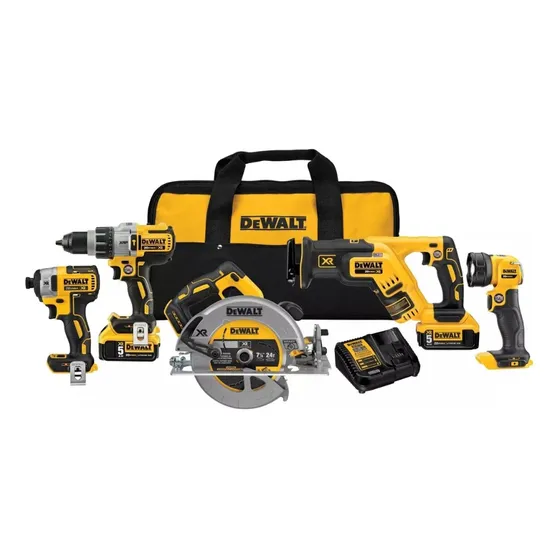 Kit De Dewalt Dck594p2 20v Max Xr-5 Herramienta Combo