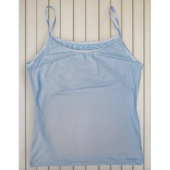Musculosa Modal Con Cinta De Raso Reforzada Mujer Aleshandra