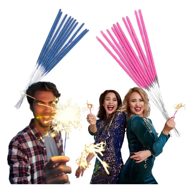 Estrellita Sparklers Para Torta X 10 U Vela Chispita 